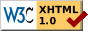 W3C XHTML 1.0 validátor